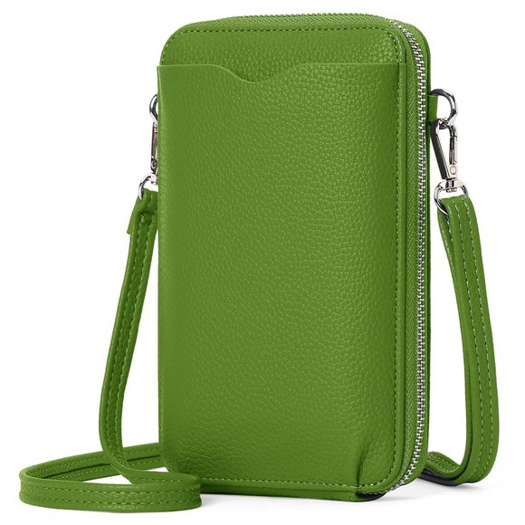 Small Crossbody Bags Leather Cell Phone Bag Wallet Purse With :v - Picture 1 of 6